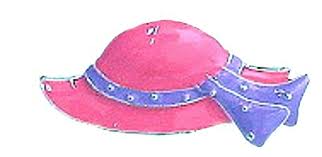 enamel Pink Hat pin/pendant
